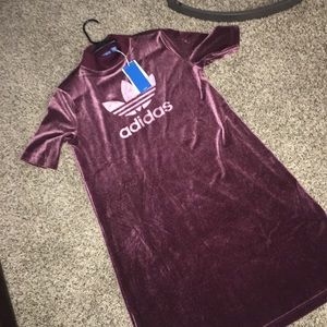 Adidas velour dress size S